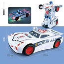 🔥 Carrinho de brinquedo elétrico de polícia com deformação universal ✔