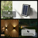 ✨☀️KIT com 3 unidades -  Luzes de parede solares coloridas - luz quente e luz colorida
