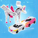 Transformando carros unicórnios