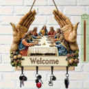 Quadro Porta-Chaves Jesus e Seus Discípulos (Última Ceia)