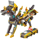 kit com 2 unidades 💥 Brinquedo de carro dinossauro transformador de colisão 🙌