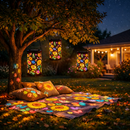 Luminária com girassol - kit com 3 unidades 🌜🧡