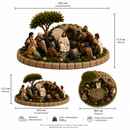 ✨ Jesus Entre os 12 Discípulos — Escultura Artesanal 🙏