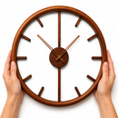 ⏰ Relógio de Parede Minimalista em Madeira