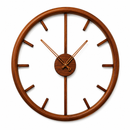 ⏰ Relógio de Parede Minimalista em Madeira