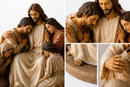✝️ Cena de Jesus Acolhendo — Um Lembrete de Fé e Paz para o Seu Lar