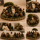 Ambiente de Jesus com seus Discípulos – Um Lembrete de Fé para o Seu Lar - 🛐