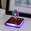 Luminária Cruz Levitante DivineLight – Base Bíblia