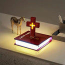 Luminária Cruz Levitante DivineLight – Base Bíblia