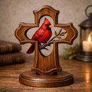 ❤️✝️ Enfeite de Cruz Cardinal Feito à Mão