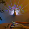 🔥 Luz de projeção de pavão - kit com 2 unidades 😍