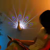 🔥 Luz de projeção de pavão - kit com 2 unidades 😍