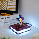 Luminária Cruz Levitante DivineLight – Base Bíblia