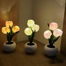 Luminária Tulipa LED  5 em 1 🌷 - Elegância e Charme em Cada Detalhe