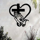 ✝️ Decoração de parede  - Um símbolo de fé e amor 😍✝🧡