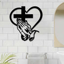 ✝️ Decoração de parede  - Um símbolo de fé e amor 😍✝🧡