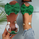 Sandália Feminina Elegante com Miçangas – Leve, Confortável e Versátil 🌺