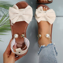 Sandália Feminina Elegante com Miçangas – Leve, Confortável e Versátil 🌺