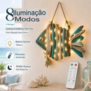 🎉 Decoração de parede iluminada com peixes costeiros