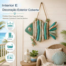 🎉 Decoração de parede iluminada com peixes costeiros