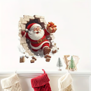 quadro natalino "Papai Noel invadiu!" 🎅 Decoração divertida para casa nas festas de fim de ano 🎄